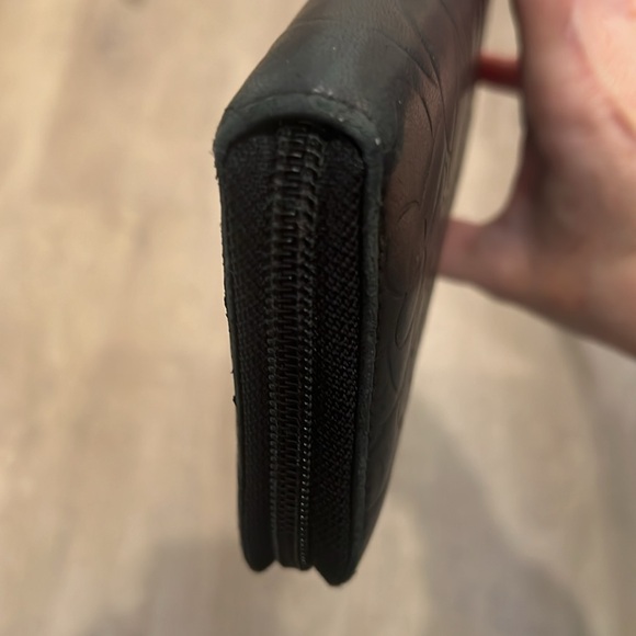 🖤 CHANEL Camillia Zippy Leather Long wallet Black Authentic - Picture 7 of 17